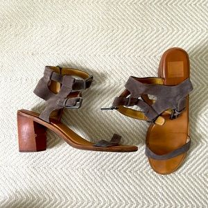 Dolce vita suede heeled sandals